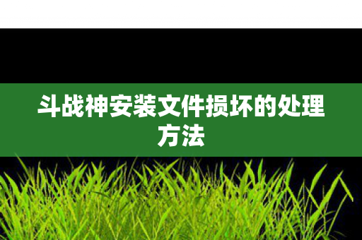 斗战神安装文件损坏的处理方法