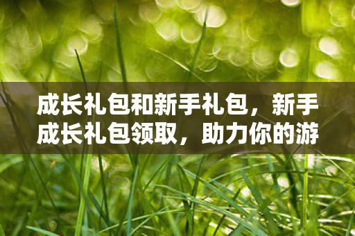 成长礼包和新手礼包，新手成长礼包领取，助力你的游戏之旅
