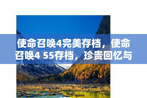 使命召唤4完美存档，使命召唤4 55存档，珍贵回忆与策略分享