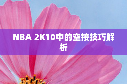 NBA 2K10中的空接技巧解析 NBA 2K10中的空接技巧解析