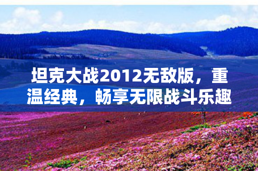 坦克大战2012无敌版，重温经典，畅享无限战斗乐趣