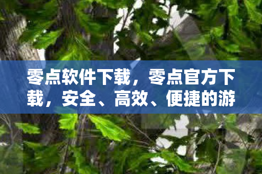 零点软件下载，零点官方下载，安全、高效、便捷的游戏体验