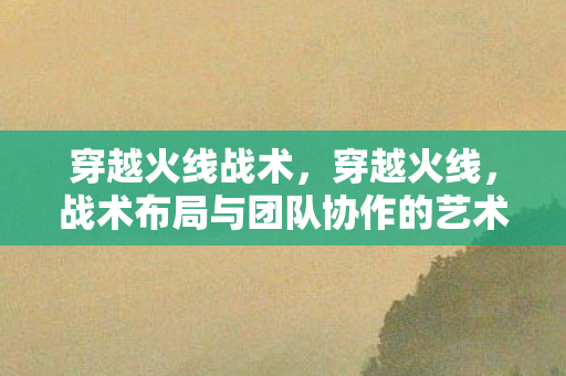 穿越火线战术，穿越火线，战术布局与团队协作的艺术
