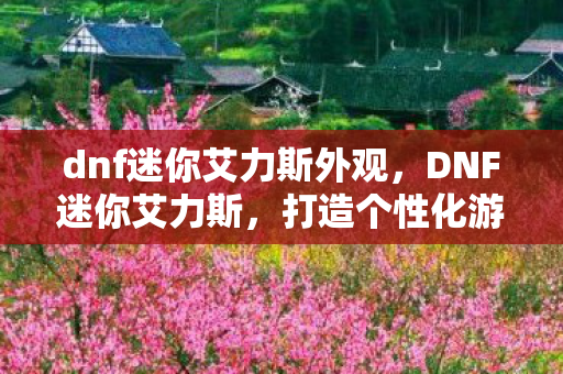 dnf迷你艾力斯外观，DNF迷你艾力斯，打造个性化游戏世界的奇妙之旅