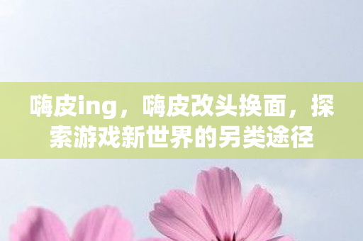 嗨皮ing，嗨皮改头换面，探索游戏新世界的另类途径