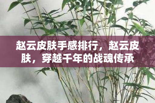 赵云皮肤手感排行，赵云皮肤，穿越千年的战魂传承