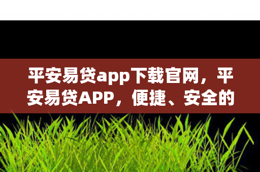 平安易贷app下载官网，平安易贷APP，便捷、安全的借贷新选择
