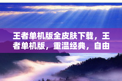 王者单机版全皮肤下载，王者单机版，重温经典，自由探索的单机王者之旅