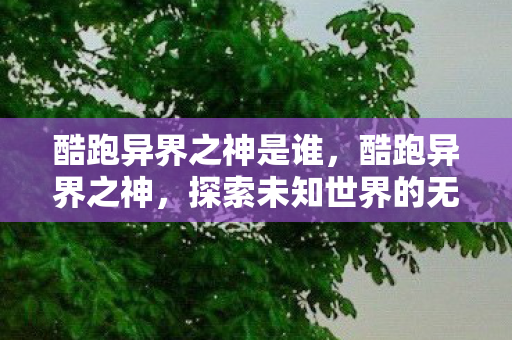 酷跑异界之神是谁，酷跑异界之神，探索未知世界的无尽奔跑