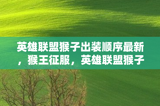 英雄联盟猴子出装顺序最新，猴王征服，英雄联盟猴子核心出装顺序解析