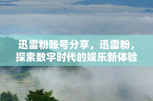 迅雷粉账号分享，迅雷粉，探索数字时代的娱乐新体验