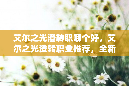 艾尔之光澄转职哪个好，艾尔之光澄转职业推荐，全新体验，尽享战斗乐趣