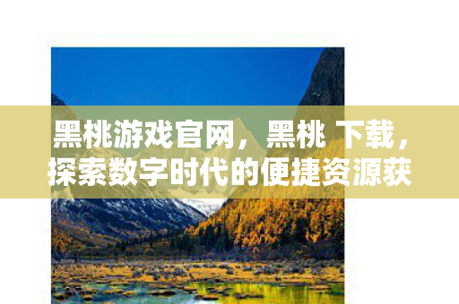 黑桃游戏官网，黑桃 下载，探索数字时代的便捷资源获取方式