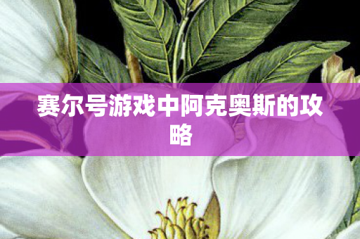 赛尔号游戏中阿克奥斯的攻略