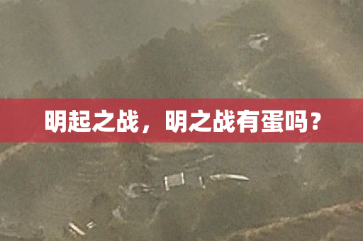 明起之战，明之战有蛋吗？