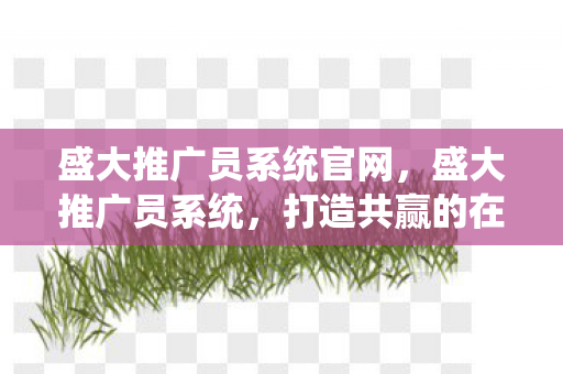 盛大推广员系统官网，盛大推广员系统，打造共赢的在线营销生态