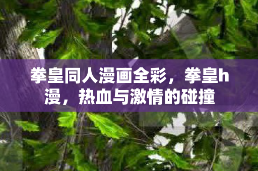 拳皇同人漫画全彩，拳皇h漫，热血与激情的碰撞