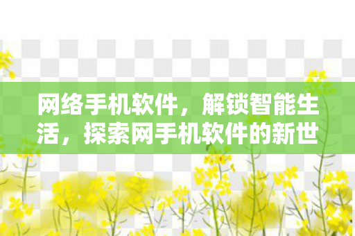 网络手机软件，解锁智能生活，探索网手机软件的新世界