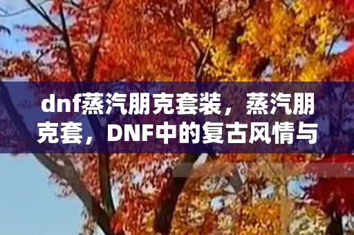 dnf蒸汽朋克套装，蒸汽朋克套，DNF中的复古风情与机械美学