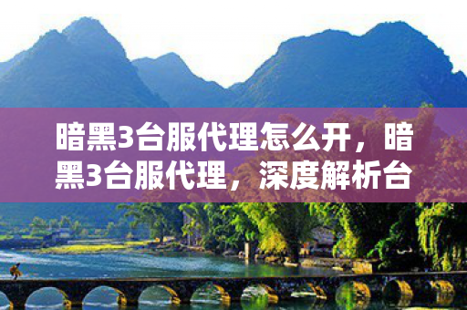 暗黑3台服代理怎么开，暗黑3台服代理，深度解析台服代理的优势与选择