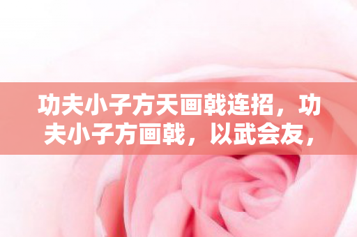功夫小子方天画戟连招，功夫小子方画戟，以武会友，传承中华武术之魂