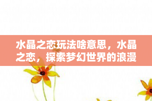 水晶之恋玩法啥意思，水晶之恋，探索梦幻世界的浪漫玩法