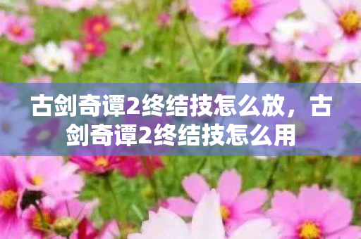 古剑奇谭2终结技怎么放，古剑奇谭2终结技怎么用