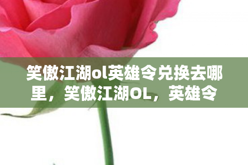 笑傲江湖ol英雄令兑换去哪里，笑傲江湖OL，英雄令的传奇故事