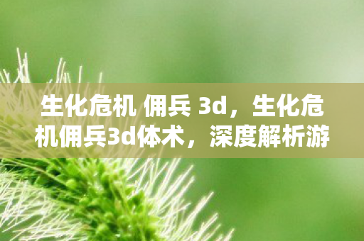 生化危机 佣兵 3d，生化危机佣兵3d体术，深度解析游戏战斗系统