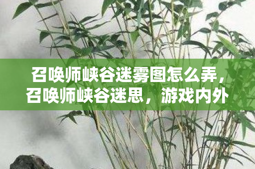 召唤师峡谷迷雾图怎么弄，召唤师峡谷迷思，游戏内外的平衡与探索