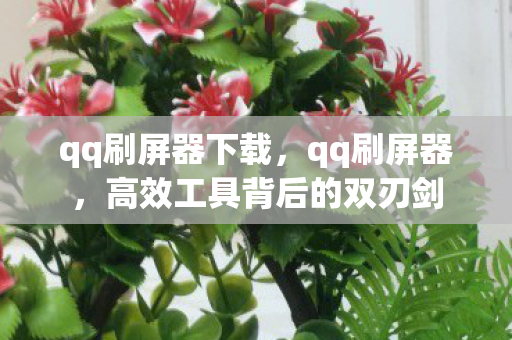 qq刷屏器下载，qq刷屏器，高效工具背后的双刃剑