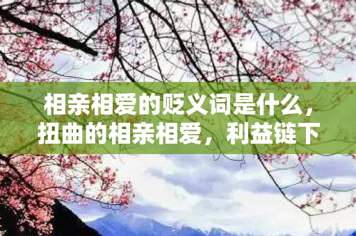 相亲相爱的贬义词是什么，扭曲的相亲相爱，利益链下的虚伪面具