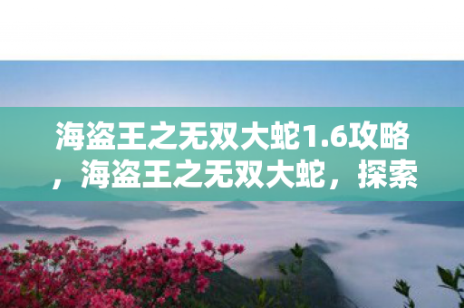 海盗王之无双大蛇1.6攻略，海盗王之无双大蛇，探索未知海域的传奇冒险