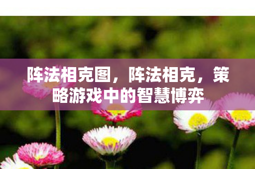 阵法相克图，阵法相克，策略游戏中的智慧博弈