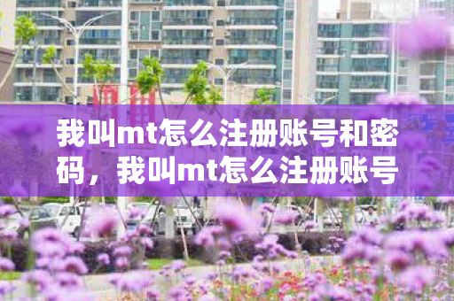 我叫mt怎么注册账号和密码，我叫mt怎么注册账号