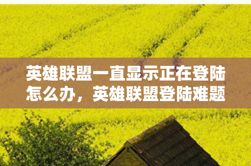 英雄联盟一直显示正在登陆怎么办，英雄联盟登陆难题，为何一直显示正在登陆？