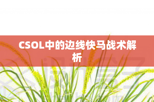 CSOL中的边线快马战术解析