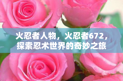 火忍者人物，火忍者672，探索忍术世界的奇妙之旅