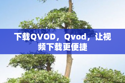 下载QVOD，Qvod，让视频下载更便捷