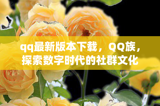 qq最新版本下载，QQ族，探索数字时代的社群文化