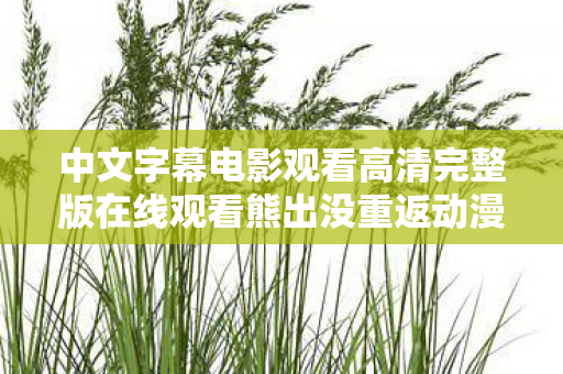 中文字幕电影观看高清完整版在线观看熊出没重返动漫，私服与官方服务器的差异，探索游戏世界的不同维度