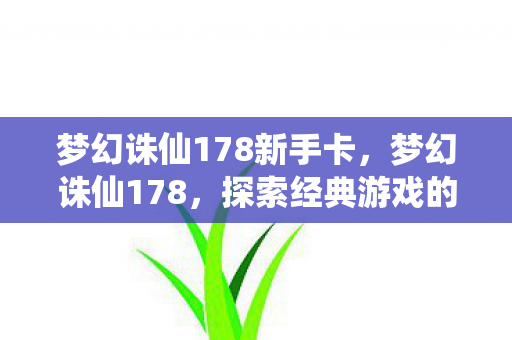 梦幻诛仙178新手卡，梦幻诛仙178，探索经典游戏的魅力与乐趣