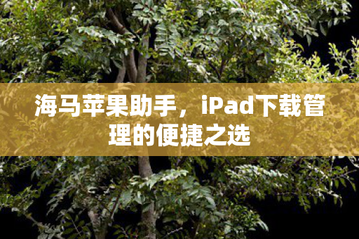 海马苹果助手,iPad下载管理的便捷之选 海马苹果助手,iPad下载管理的便捷之选