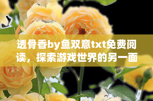 透骨香by鱼双意txt免费阅读，探索游戏世界的另一面，私服游戏的兴起与影响