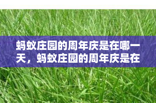 蚂蚁庄园的周年庆是在哪一天，蚂蚁庄园的周年庆是在哪一