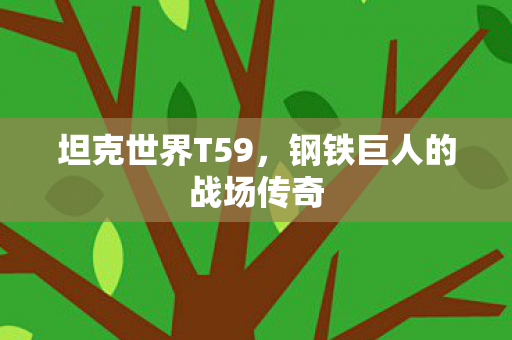 坦克世界T59，钢铁巨人的战场传奇