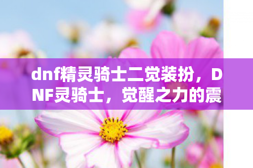 dnf精灵骑士二觉装扮，DNF灵骑士，觉醒之力的震撼体验