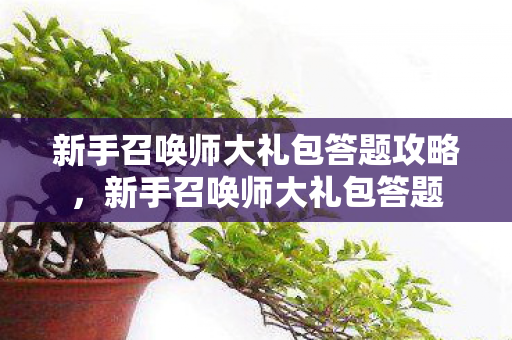 新手召唤师大礼包答题攻略，新手召唤师大礼包答题