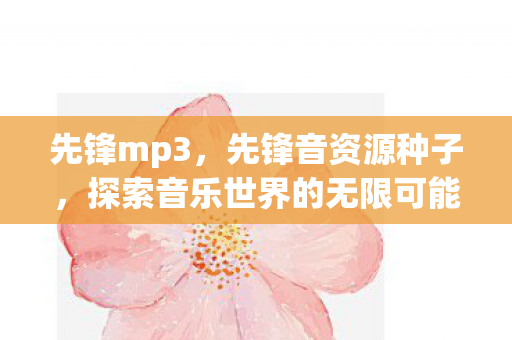 先锋mp3，先锋音资源种子，探索音乐世界的无限可能