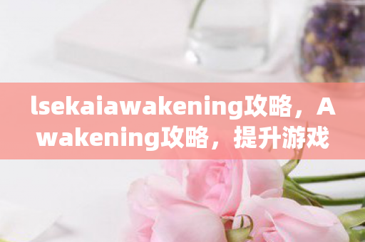 lsekaiawakening攻略，Awakening攻略，提升游戏角色战斗力的全面指南